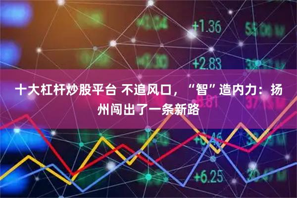 十大杠杆炒股平台 不追风口，“智”造内力：扬州闯出了一条新路
